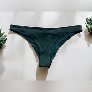 ⭐️ High rise cheeky green swimsuit bottom. H&M. Size 10. Gently used.